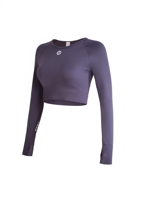 Къса спортна блуза Legend - Лилав