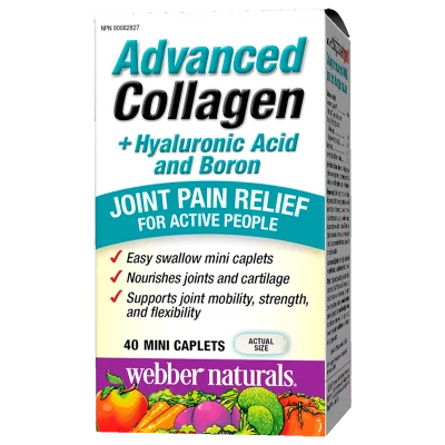 Кости и стави - Колаген + Хиалуронова киселина и Бор (Advanced Collagen+Hyaluronic Acid and Boron) х 40 мини каплети