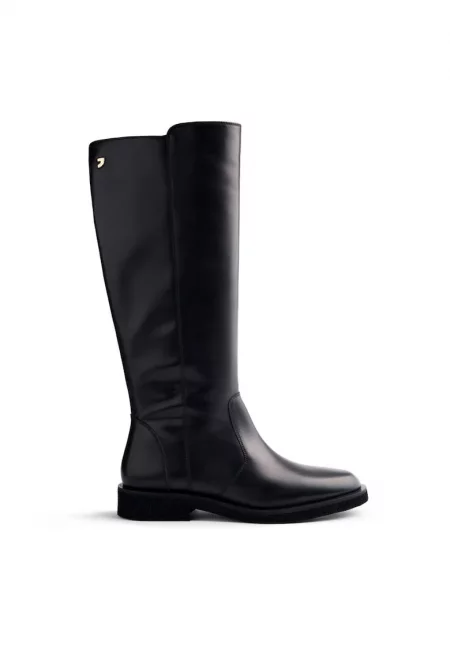 Кожени ботуши Henriette - Черен