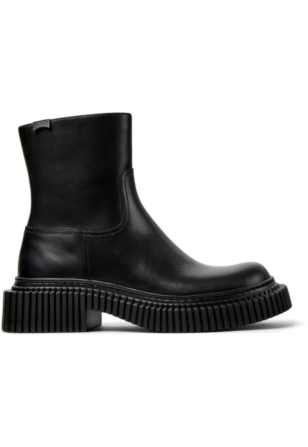 Кожени ботуши Pix Berlin - Черен