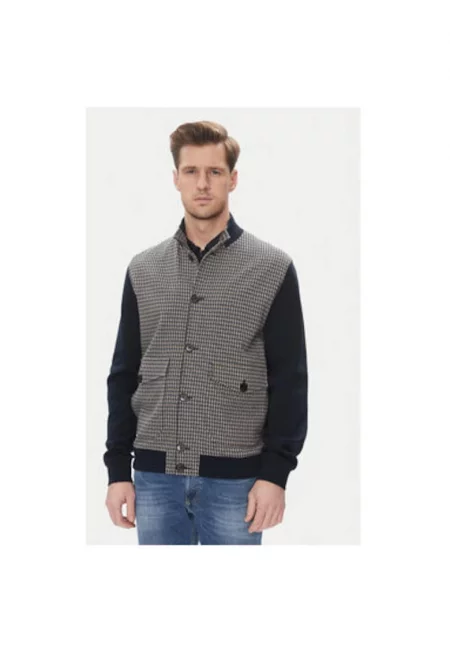 Мъжка блуза  8750 75173C - Памук/Полиестер - Тъмносиня - Тъмносин