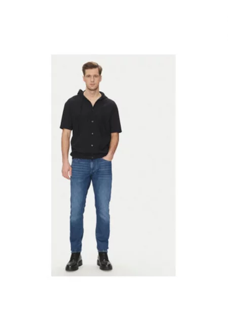 Мъжка риза Joop Jeans - 10019544 30046000 - Памук - 37945 - Черен