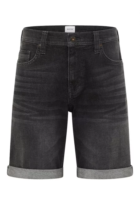 Мъжки дънкови шорти  1016453 - памук/еластан - черни