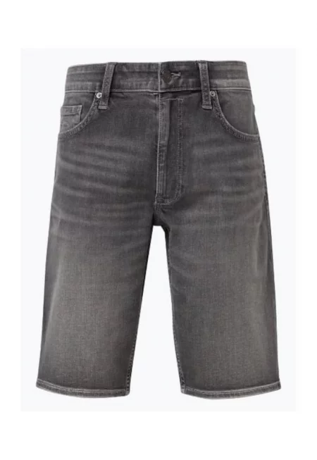 Мъжки дънкови шорти Casby със свободна кройка - тъмно сиво