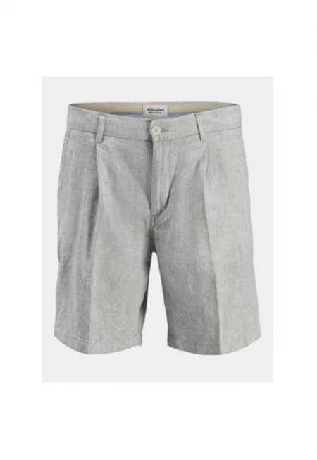 Мъжки къси панталони -  303607074 - Лен/Памук - Зелен