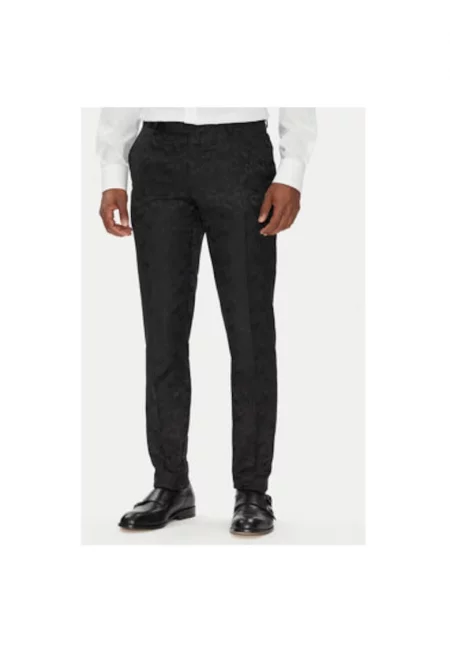 Мъжки панталон  255002 553038 - Полиестер/Вискоза - Черен - Черен