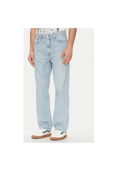 Мъжки панталон  S - 29037-0070 - Памук/Лен - Син