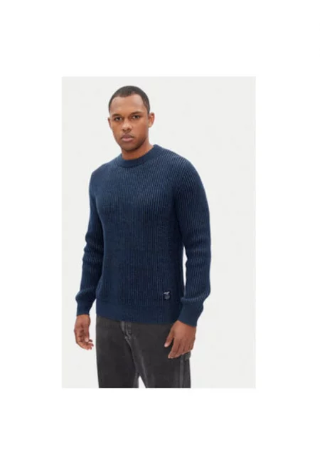 Мъжки пуловер  PM702496 - Памук/Акрил - Син