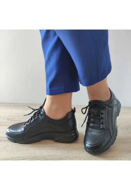 N3311 Ежедневни дамски обувки черни - черни -