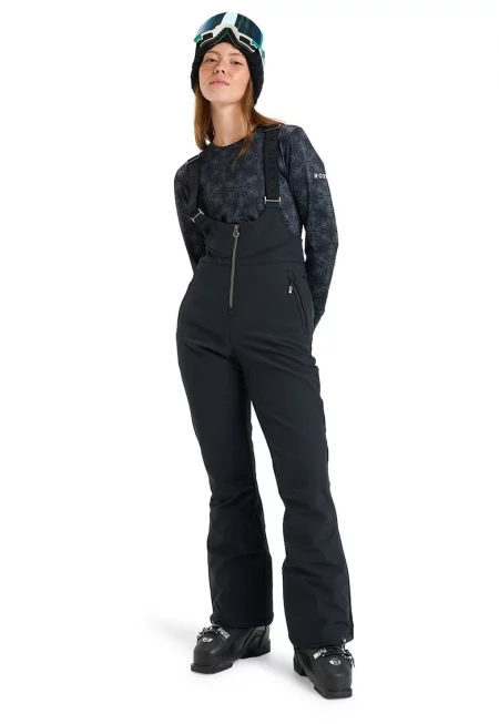 Непромокаем ски панталон с регулиращи се презрамки - Черен