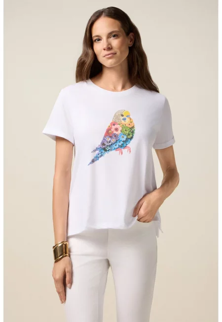 Памучна тениска с принт