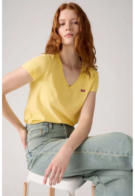 Памучна тениска с шпиц