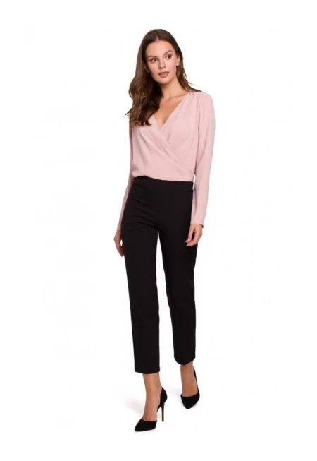 Панталон с ластик на талията -  Полиестер/Еластан