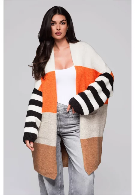 Пъстра жилетка пуловер  LW-SWCD-0106