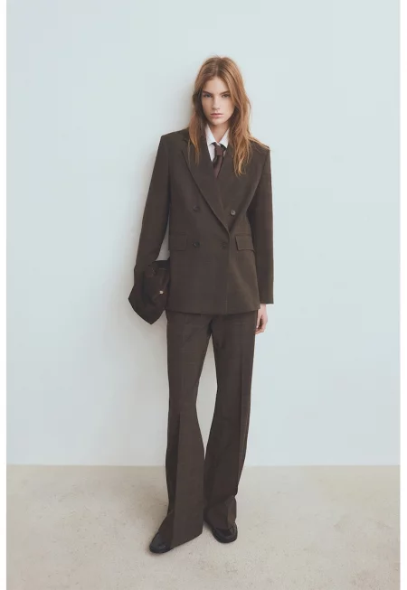 Прав панталон с миди талия