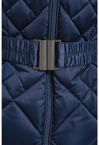 Пухено зимно яке с качулка