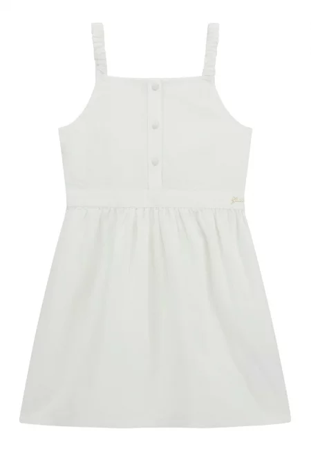 Разкроена рокля с лен - Бежов