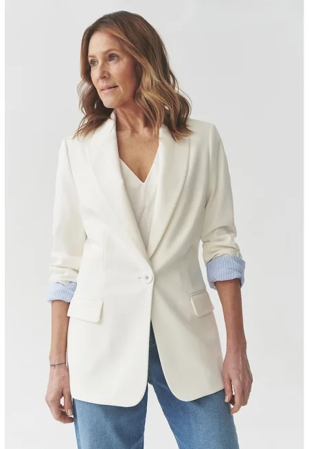 Сако с копчета - Мръснобял