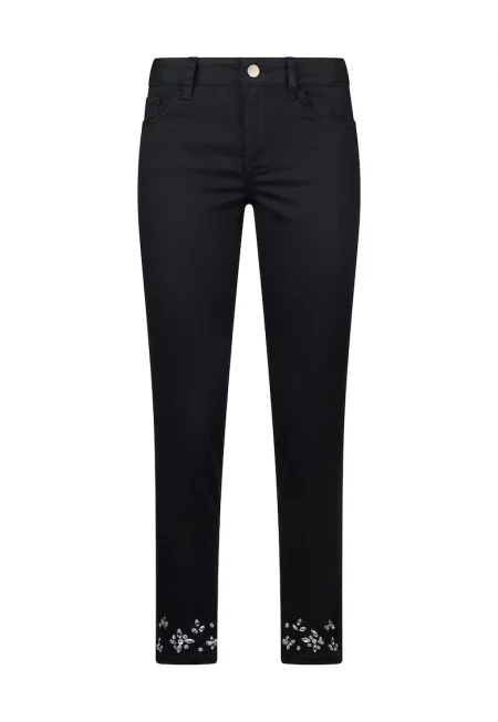 Скини панталон с 5 джоба - Черен