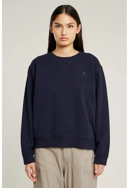 Суитшърт с органичен памук - Тъмносин