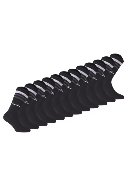 Унисекс дълги чорапи - 12 чифта - Тъмносин