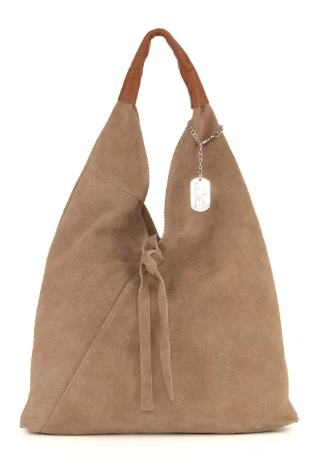 Велурена чанта Хобо