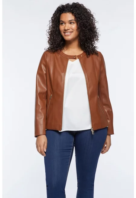 Яке с цип и скосени джобове