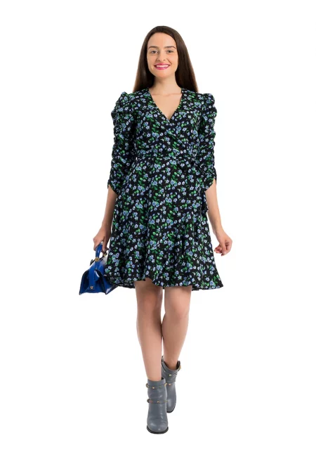 Застъпена рокля Issa с шпиц