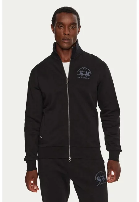 Bluza sport pentru barbati cu fermoar  ZMF301 Negru 3XL INTL - Черен