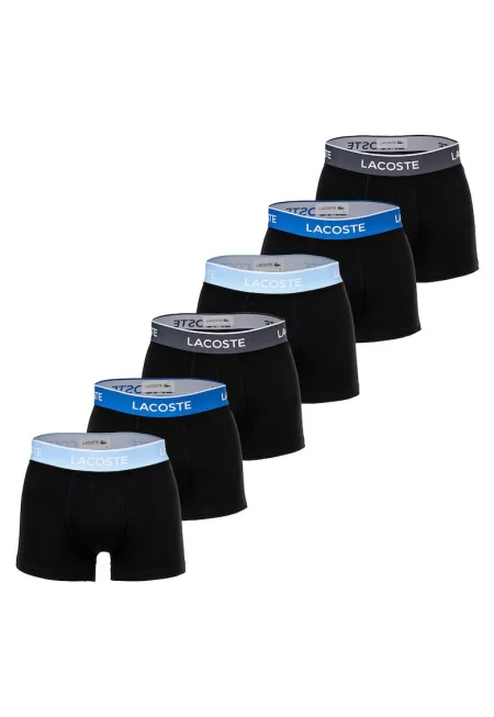 Боксерки с лого - 6 чифта - Черен/Сив/Син