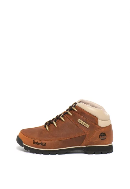 Боти Euro Sprint Hiker от набук с текстил - Канелено кафяво