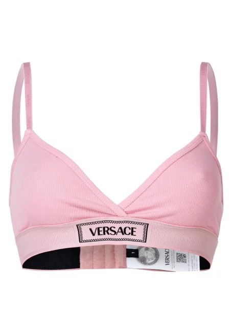 Бюстие с памук - Розово