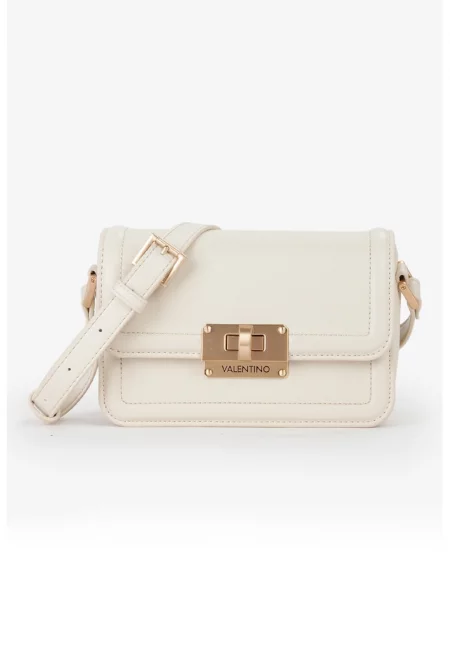 Чанта през рамо от еко кожа с капаче