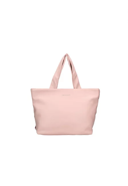 Чанта за рамо от еко кожа - Розово