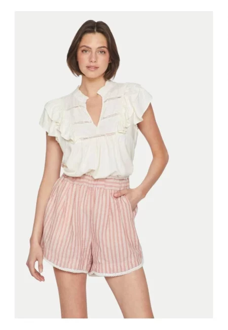 Дамска блуза -  54546 - Вискоза - Бяла