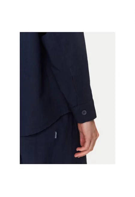 Дамска риза  1016575 - Памук/Лен - Тъмносин