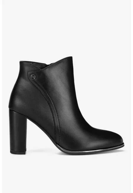 Дамски ботуши  5905588887980 - Естествена кожа - Черен