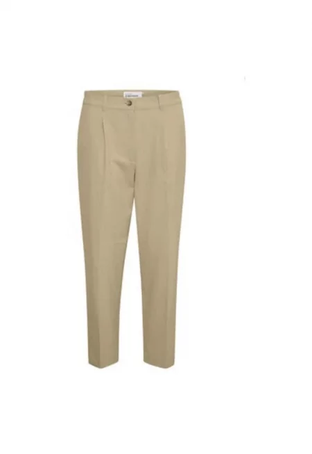 Дамски панталон -  302183739 - Полиестер/Вискоза - Бежов