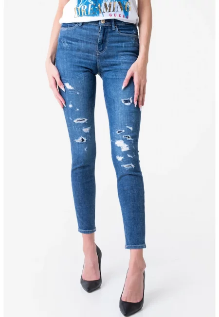 Дамски тесни дънки  W2RA46 - Син