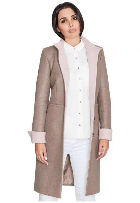 Дамско палто -  M588 - Mocca