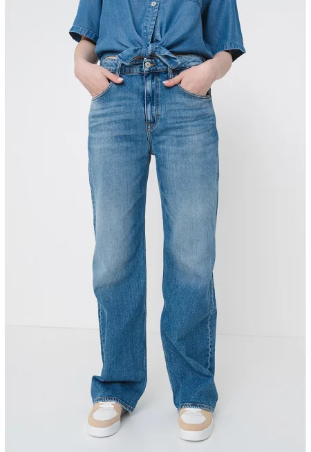 Дънки с широк крачол - Светлосин