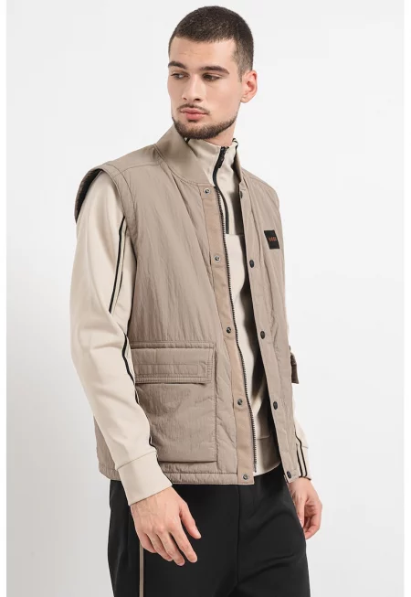 Елек Ocomo с джобове с капаче - Каки