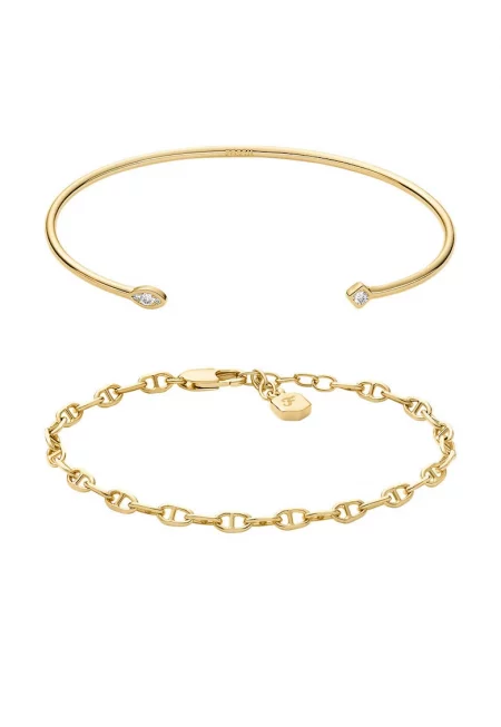 Гривни с мъниста - 2 броя - Златист