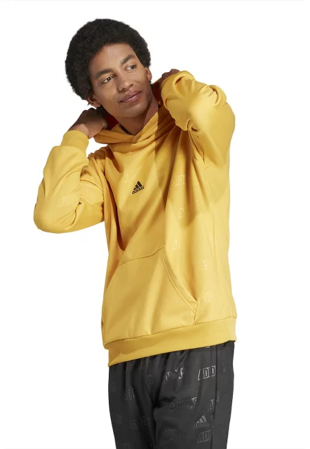 Худи с лого - Жълт