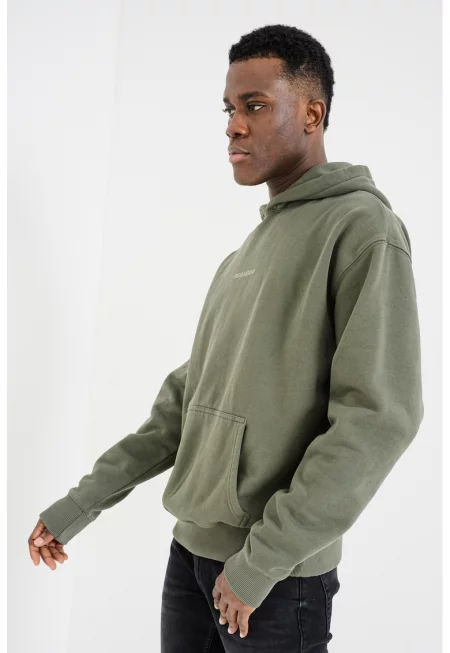 Худи с паднали ръкави - Зелени аспержи