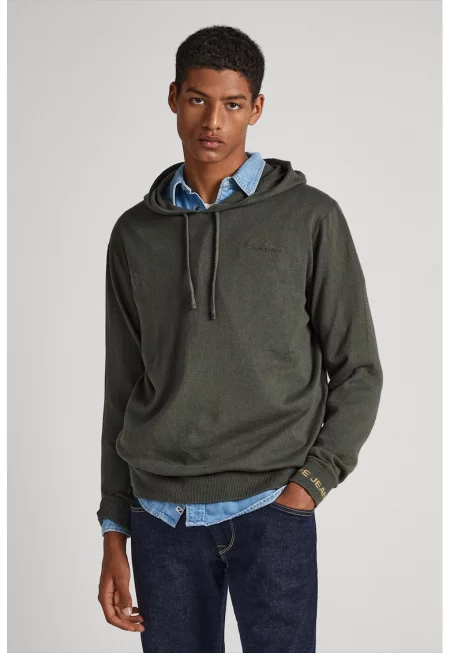 Худи с памук - Каки