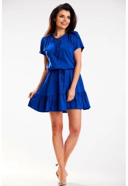 Къса рокля с къс ръкав A575