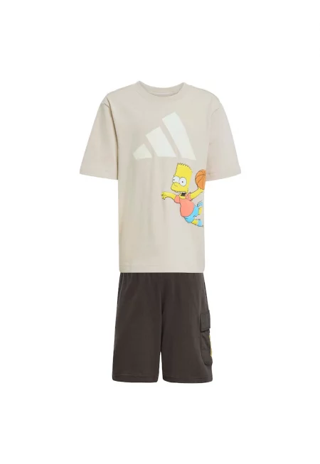 Комплект тениска и къси панталони с лого