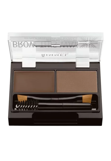 Комплект за вежди  London Brow This Way 002 Medium Brown - 2.4 гр