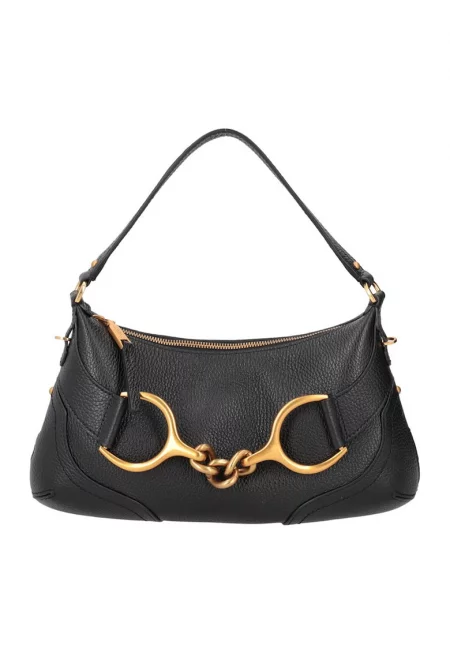 Кожена чанта през рамо - Черен